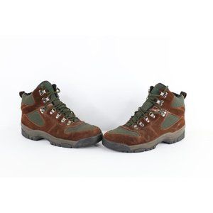 Vintage 90s Streetwear Mens Size 12 Distressed Suede Leather Ankle Hiking Boots